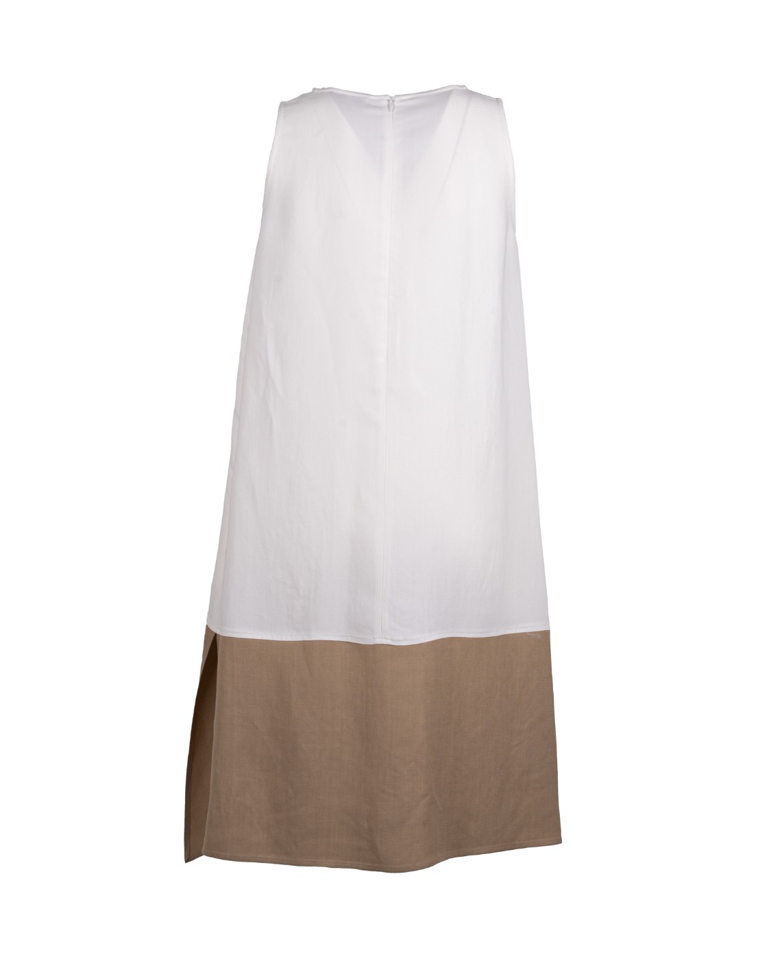 shop ANTONELLI  Abito: Antonelli abito "Normandia".
Girocollo.
Senza maniche.
Bicolore.
Composizione:73% Viscosa 27% Lino.
Fabbricato in Italia.. NORMANDIA N6667 4095-012 number 94099